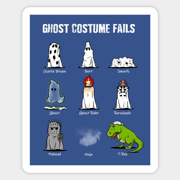 Ghost Costume Fails Sticker by ACraigL